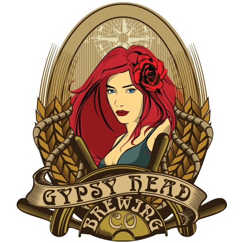logo craft beer pinup girl
